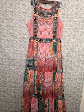 The bhanuni by jyoti Anthropologie Pink Maxi Dress in size 10